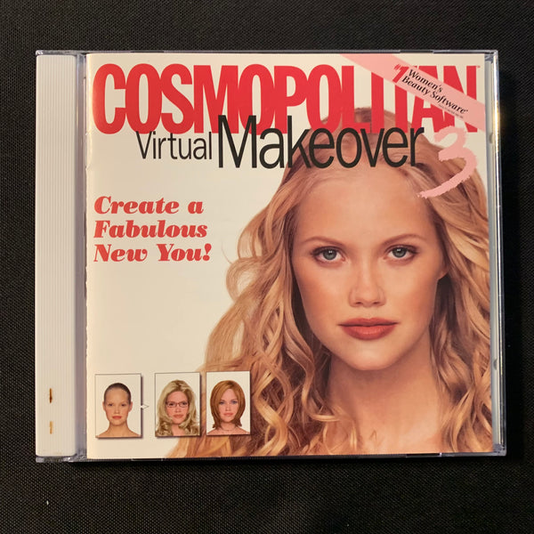 PC CD ROM Cosmopolitan Virtual Makeover 3 (2000) beauty software Mattel Broderbund