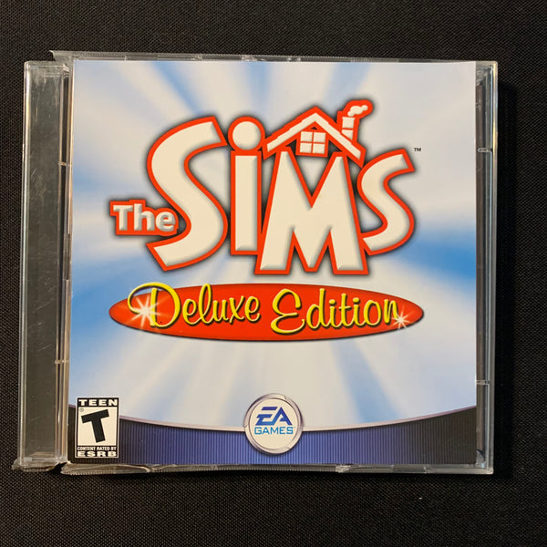 PC CD ROM The Sims Deluxe Edition (2002) 2-disc set w/key EA Games