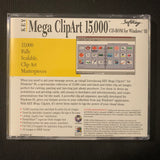 PC CD ROM Key Mega ClipArt 15,000 (1995) scalabale art vintage disc