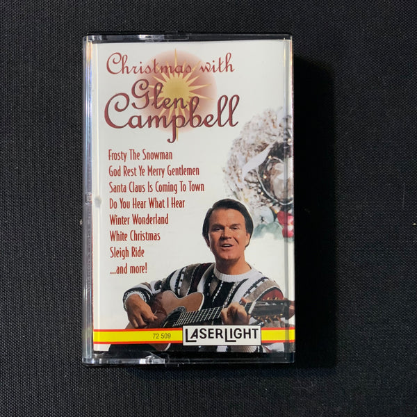 CASSETTE Glen Campbell 'Christmas With' (1995) Frosty the Snowman, White Christmas
