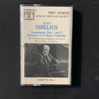 CASSETTE Sibelius Symphonies No. 1 and 2; Romance In C Major For String (1984) TAPE TWO ONLY