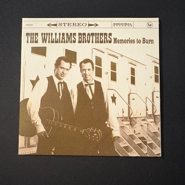 CD Williams Brothers 'Memories To Burn' (2022) country vocal harmonies