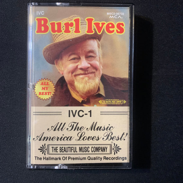 CASSETTE Burl Ives 'All My Best' (1995) tape one only, Blue Tail Fly, Red Sails In the Sunset