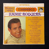 LP Jimmie Rodgers 'Golden Hits: 15 Hits of Jimmie Rodgers' (1967) VG+/VG vinyl record