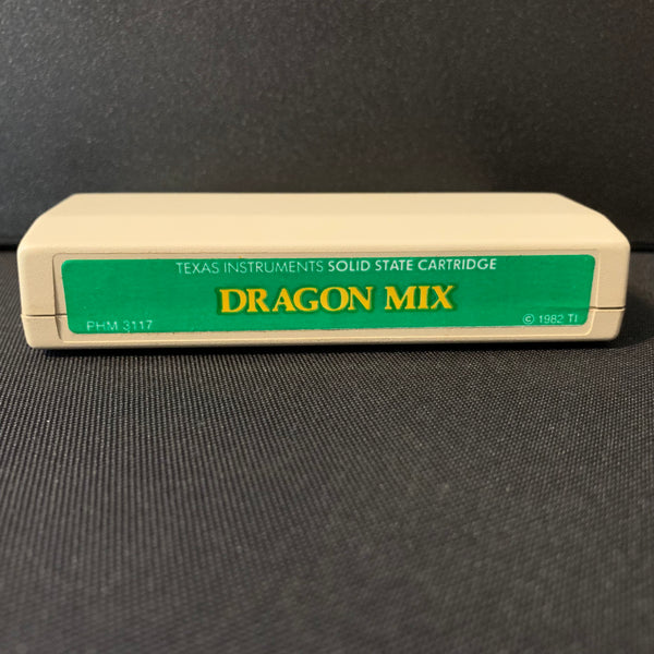 TEXAS INSTRUMENTS TI 99/4A Dragon Mix tested educational math cartridge green