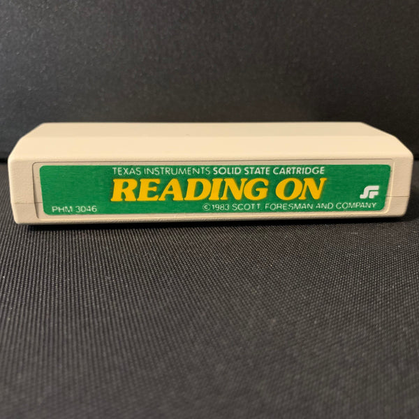 TEXAS INSTRUMENTS TI 99/4A Reading On (1982) Scott Foresman tested cartridge