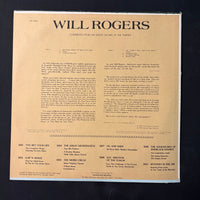 LP Will Rogers 'All I Know Is Just What I Read In the Papers' (1979) VG+/VG vinyl record