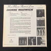 LP Dionne Warwick 'Here Where There Is Love' (1966) VG+/VG+ vinyl record