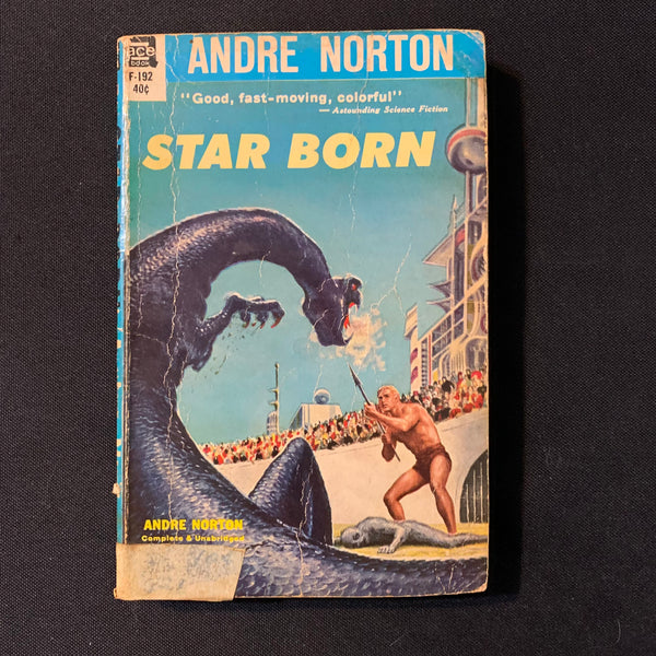 BOOK Andre Norton 'Star Born' (1957) Ace PB science fiction pulp paperback