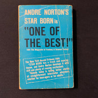 BOOK Andre Norton 'Star Born' (1957) Ace PB science fiction pulp paperback