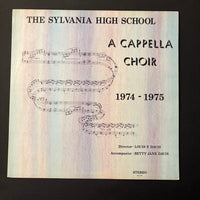 LP Sylvania High School A Cappella Choir 1974-1975 VG+/VG+ vinyl record Ohio private label