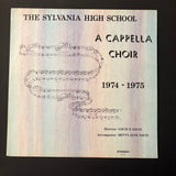 LP Sylvania High School A Cappella Choir 1974-1975 VG+/VG+ vinyl record Ohio private label
