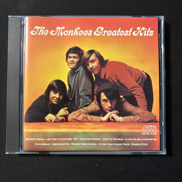 CD The Monkees 'Greatest Hits' (1976) I'm a Believer, Last Train to Clarksville, Steppin' Stone