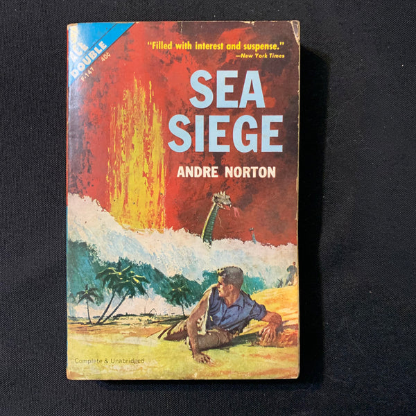 BOOK Andre Norton 'Sea Siege/Eye of the Monster' (1962) 2-in-1 Ace PB science fiction