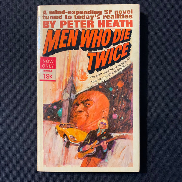 BOOK Peter Heath 'Men Who Die Twice' (1968) PB science fiction thriller