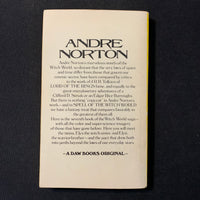 BOOK Andre Norton 'Spell Of the Witch World' (1972) DAW science fiction fantasy paperback