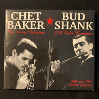 CD Chet Baker, Bud Shank '1958 and 1959 Milano Sessions' (2005) digipak