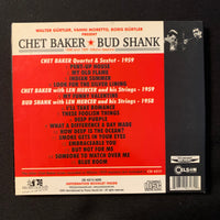 CD Chet Baker, Bud Shank '1958 and 1959 Milano Sessions' (2005) digipak