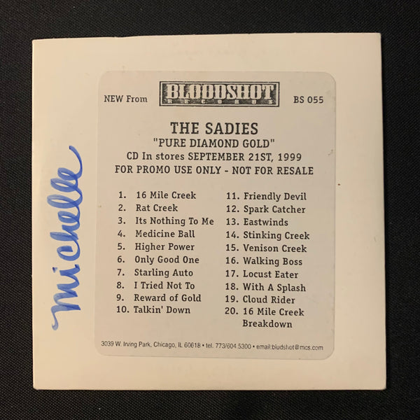 CD The Sadies 'Pure Diamond Gold' (1999) promo sleeve Bloodshot Records alt-country surf