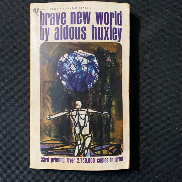 BOOK Aldous Huxley 'Brave New World' (1967) classic fiction future civilization