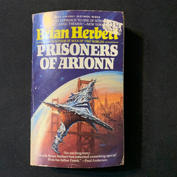BOOK Brian Herbert 'Prisoners of Arionn' (1987) Ace PB science fiction