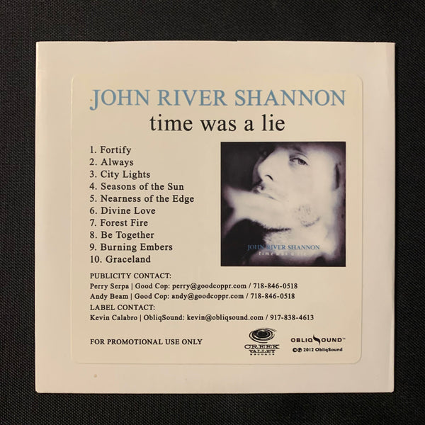 CD John River Shannon 'Time Was a Lie' (2012) advance promo jazz guitarist