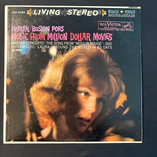 LP Music From Million Dollar Movies (1960) Arthur Fiedler Boston Pops VG+/VG+ vinyl record
