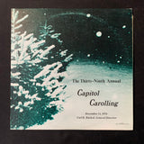 LP Capitol Caroling (1976) Jefferson City MO High School Christmas program Carl E. Burkel