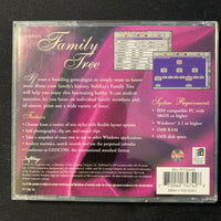 PC CD-ROM Softkey Family Tree (1996) genealogy software Windows 3.1 or 95