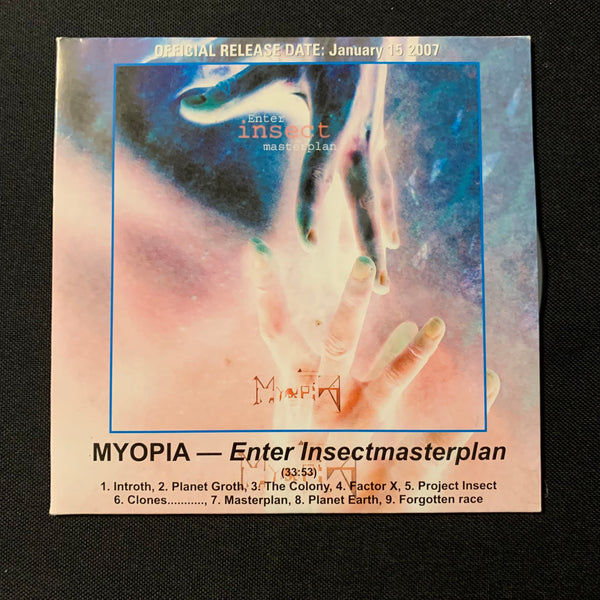 CD Myopia 'Enter Insectmasterplan' (2007) promo sleeve Polish technical thrash metal