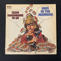 LP Don Imus '1200 Hamburgers To Go' (1972) Imus In the Morning radio shock jock vinyl record