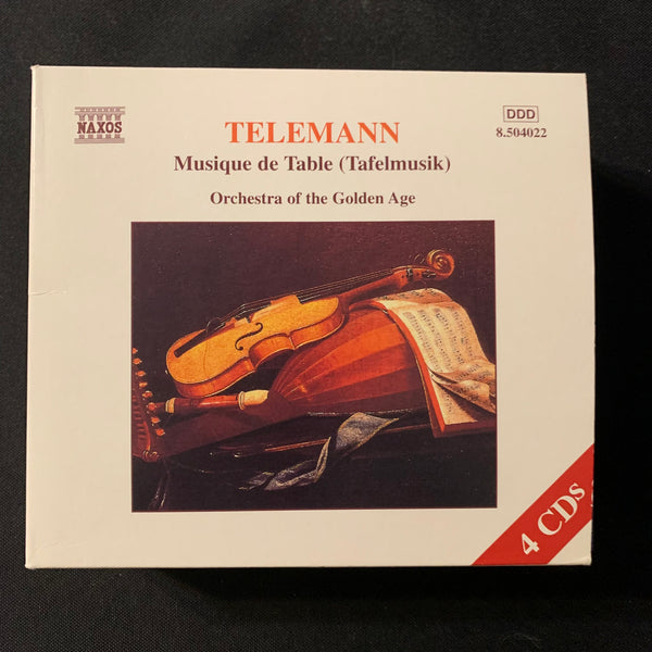 CD Telemann 'Musique de Table (Tafelmusik)' (2000) 4-disc set Orchestra Of the Golden Age