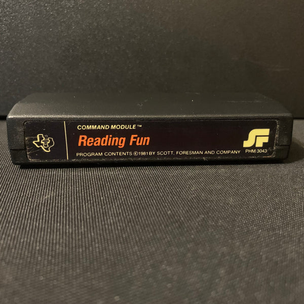 TEXAS INSTRUMENTS TI 99/4A Reading Fun (1981) tested educational video game cartridge