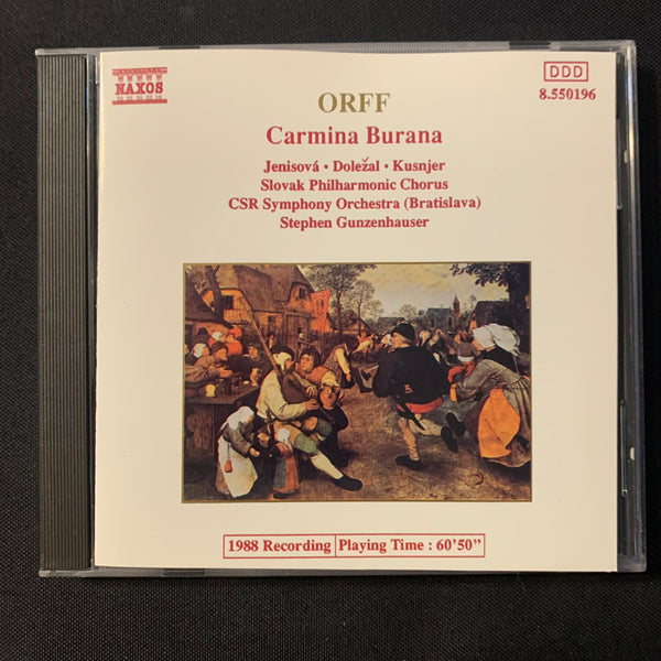 CD Orff 'Carmina Burana' (1989) CSR Symphony Orchestra, Stephen Gunzenhauser