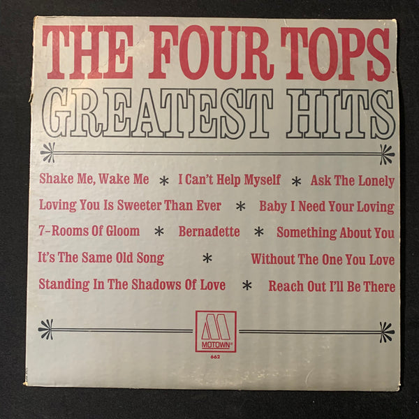 LP The Four Tops 'Greatest Hits' (1967) Motown VG/VG vinyl record