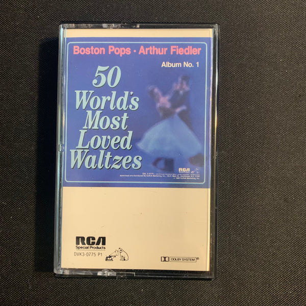 CASSETTE 50 World's Most Loved Waltzes [Tape 1] (1987) Boston Pops, Arthur Fiedler