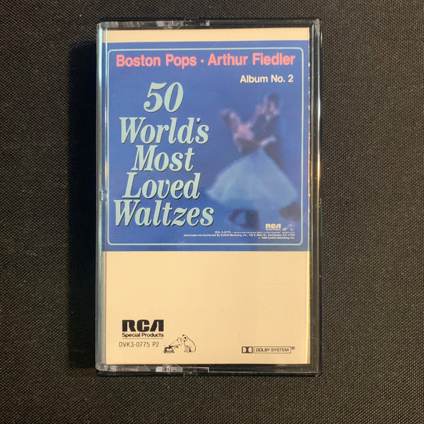 CASSETTE 50 World's Most Loved Waltzes [tape 2] (1987) Boston Pops Arthur Fiedler