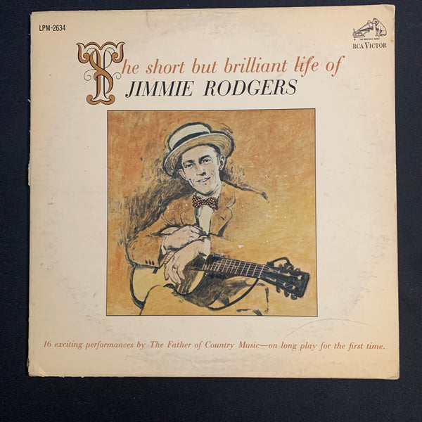 LP Jimmie Rodgers 'The Short But Brilliant Life Of' (1963) mono VG+/VG vinyl record