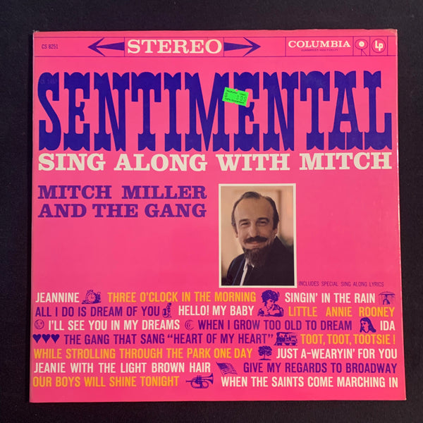 LP Mitch Miller and the Gang 'Sentimental Sing Along With Mitch' (1960) VG+/VG+ with lyric book