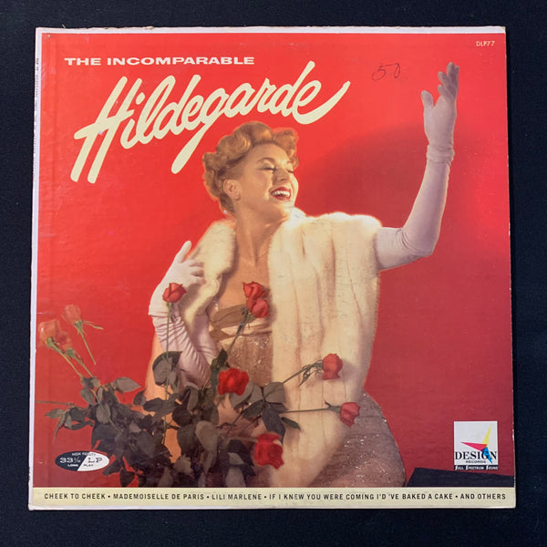 LP Hildegarde 'The Incomparable' (1957) VG/VG vinyl record