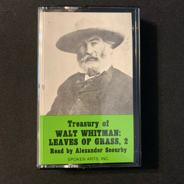 CASSETTE Walt Whitman 'Leaves of Grass Part 2' read by Alexander Scourby (1983) spoken word poetry