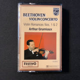 CASSETTE Beethoven 'Violin Concerto' Romances Nos. 1 and 2 (1966) Arthur Grumiaux