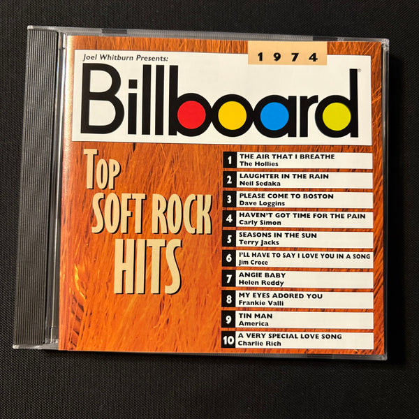 CD Billboard Top Soft Rock Hits 1974 (1997) Jim Croce, The Hollies, Neil Sedaka, Helen Reddy