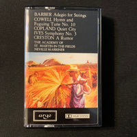 CASSETTE Barber, Cowell, Copland, Ives, Creston (1976) Neville Marriner