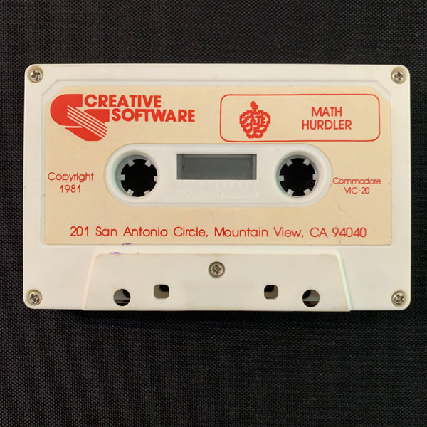 COMMODORE VIC 20 Math Hurdler/Monster Maze (1981) tested cassette tape games