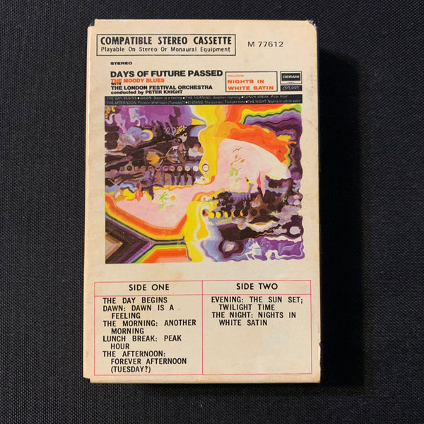 CASSETTE Moody Blues 'Days Of Future Passed' (1967) Ampex black clamshell paper labels