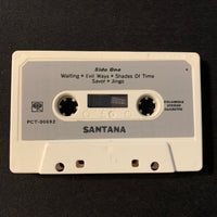 CASSETTE Santana self-titled (1969) vintage tape paper labels Evil Ways