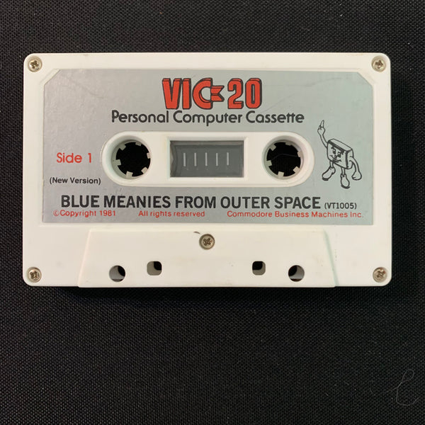 COMMODORE VIC 20 Blue Meanies From Outer Space (1981) tested video game cassette tape