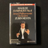 CASSETTE Mahler 'Symphony No. 4' (1979) Zubin Mehta; Israel Philharmonic