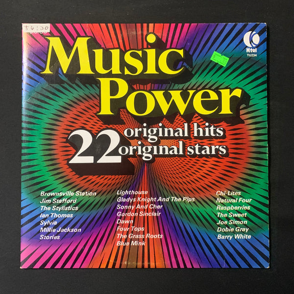 LP Music Power (1974) K-Tel compilation VG+/VG+ Sonny and Cher, Millie Jackson, Brownsville Station